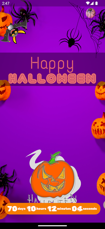 How long until Halloween? Tangkapan skrin 2