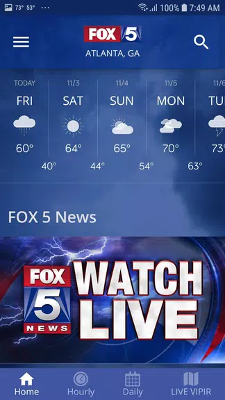 FOX 5 Storm Team Weather Radar应用截图第2张