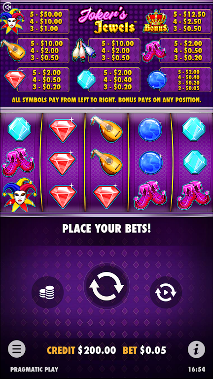 Joker’s Jewels Slot Casino Win Schermafbeelding 3