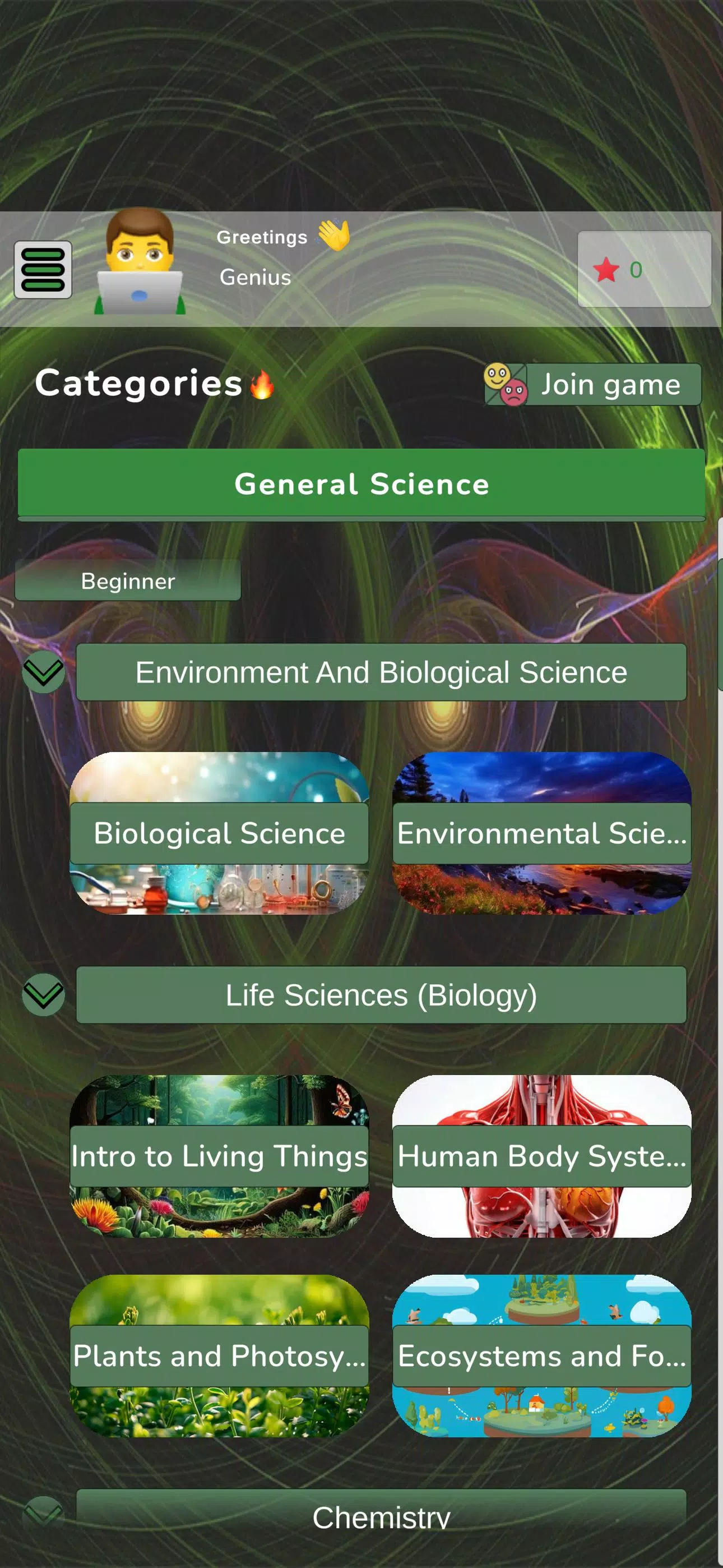 General Science ဖန်သားပြင်ဓာတ်ပုံ 1