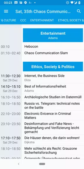 Giggity (schedule viewer) Ekran Görüntüsü 4