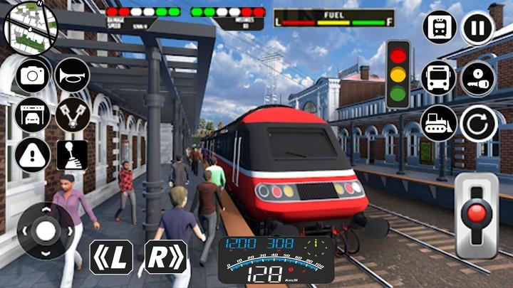 Indian Train Racing Games Schermafbeelding 1