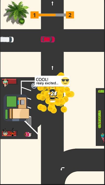 Idle Taxi: Driving Simulator Скриншот 2