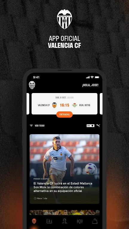 Valencia CF - Official App ဖန်သားပြင်ဓာတ်ပုံ 1