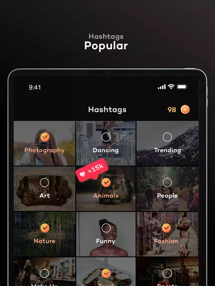 TikPlus for social profiles, likes and fans Captura de pantalla 4
