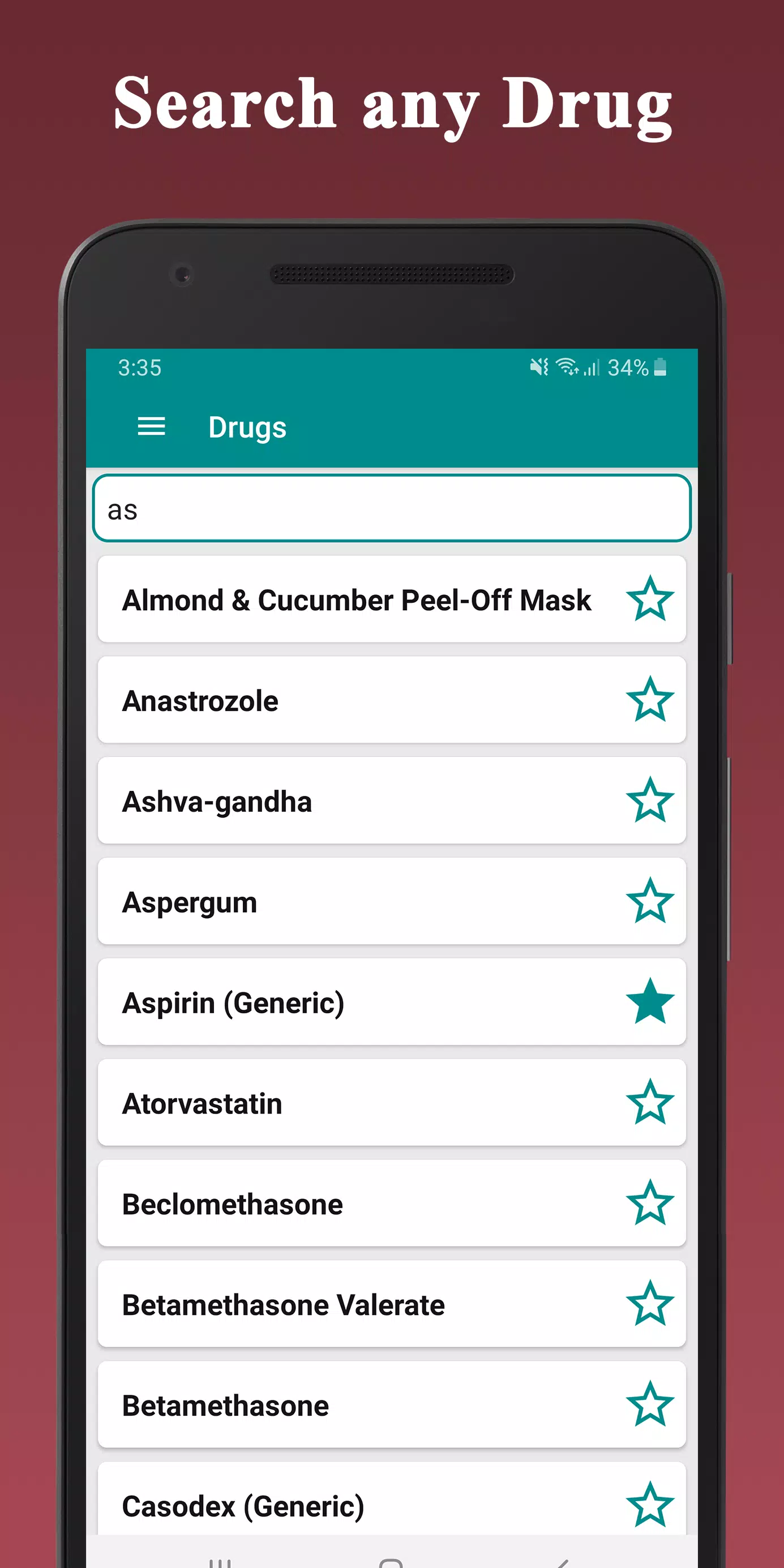 Medical Drugs Dictionary Guide应用截图第2张