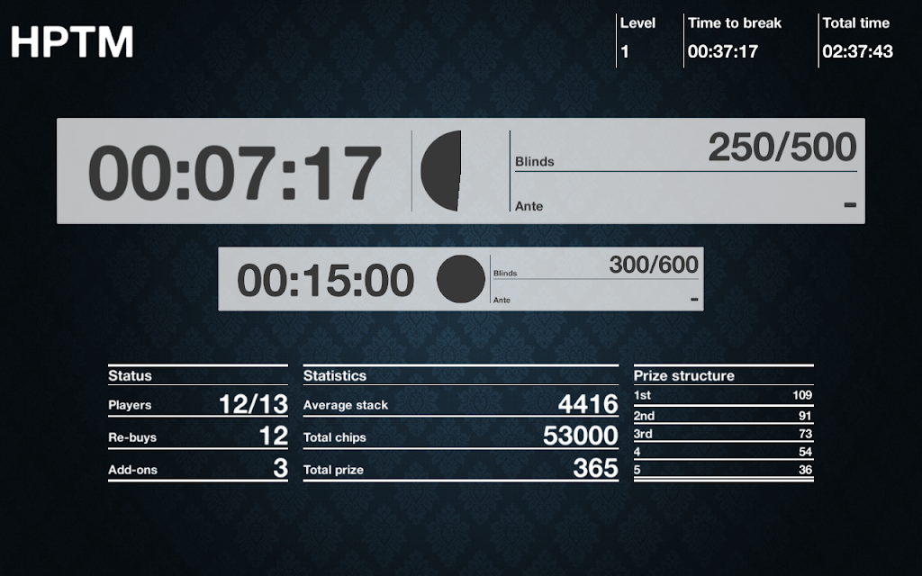 Home Poker Tournament Player Captura de pantalla 1