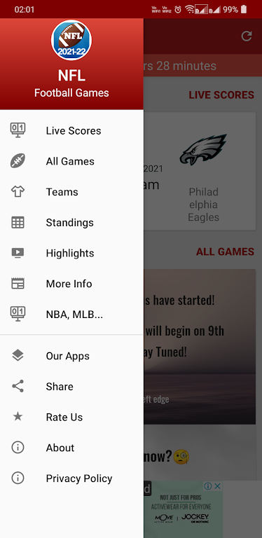 NFL 2024 Schedule Scores スクリーンショット 2