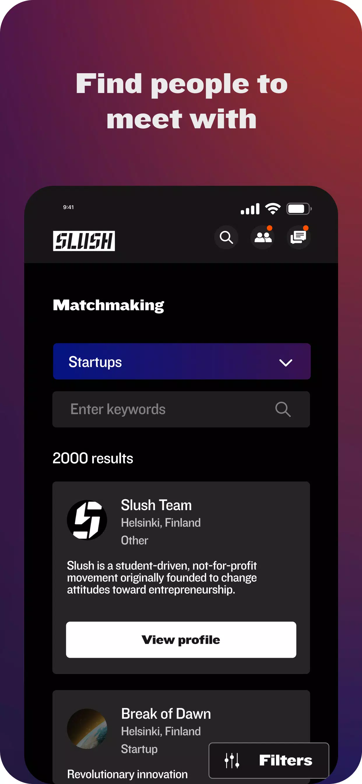 Schermata Slush App 2
