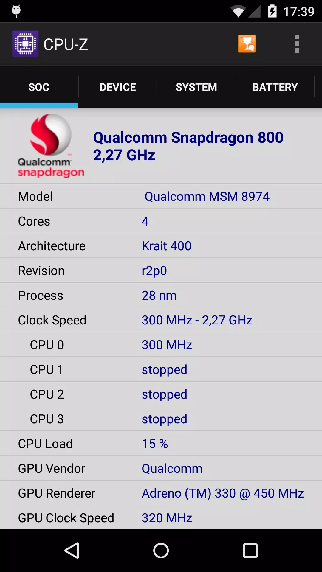 Schermata CPU-Z 1
