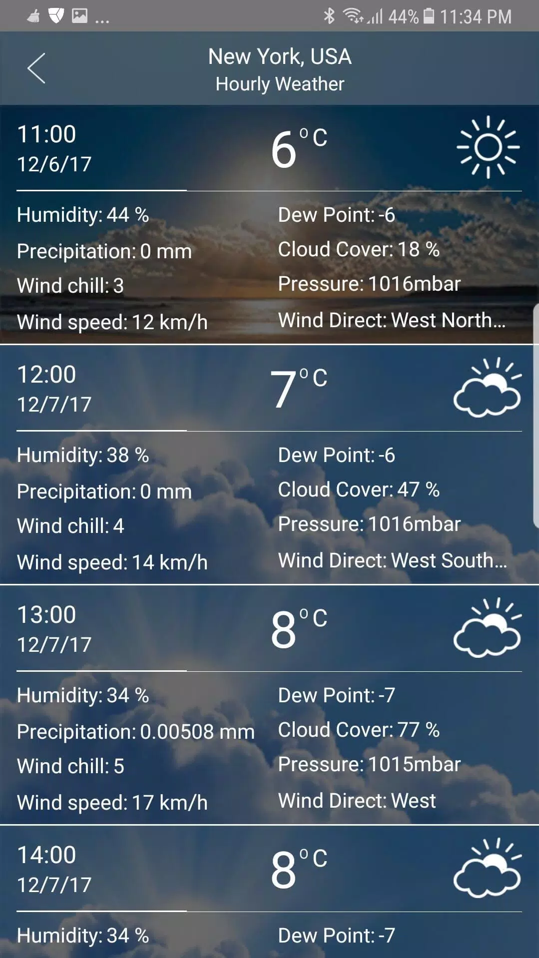 Weather app ภาพหน้าจอ 3