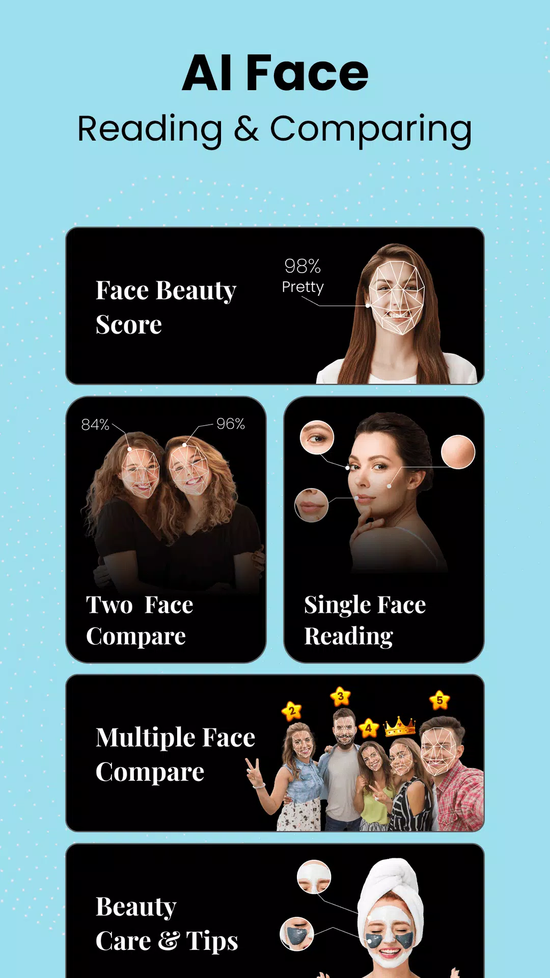 Schermata Face Beauty Score Calc & Tips 3