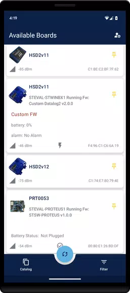 ST BLE Sensor Zrzut ekranu 1