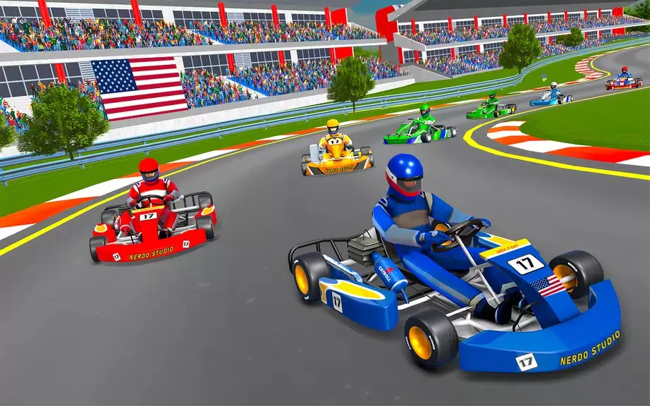 Go Kart Racing Games 3D Stunt Скриншот 3