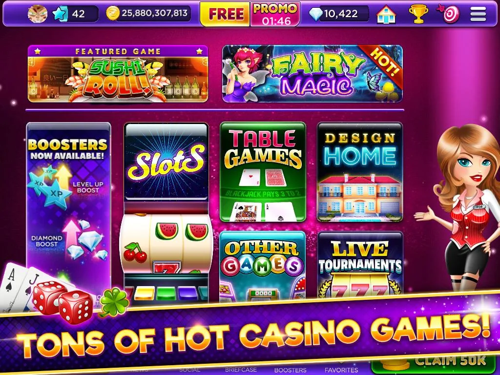 Glamour Casino - Home Designer Slots Captura de tela 1