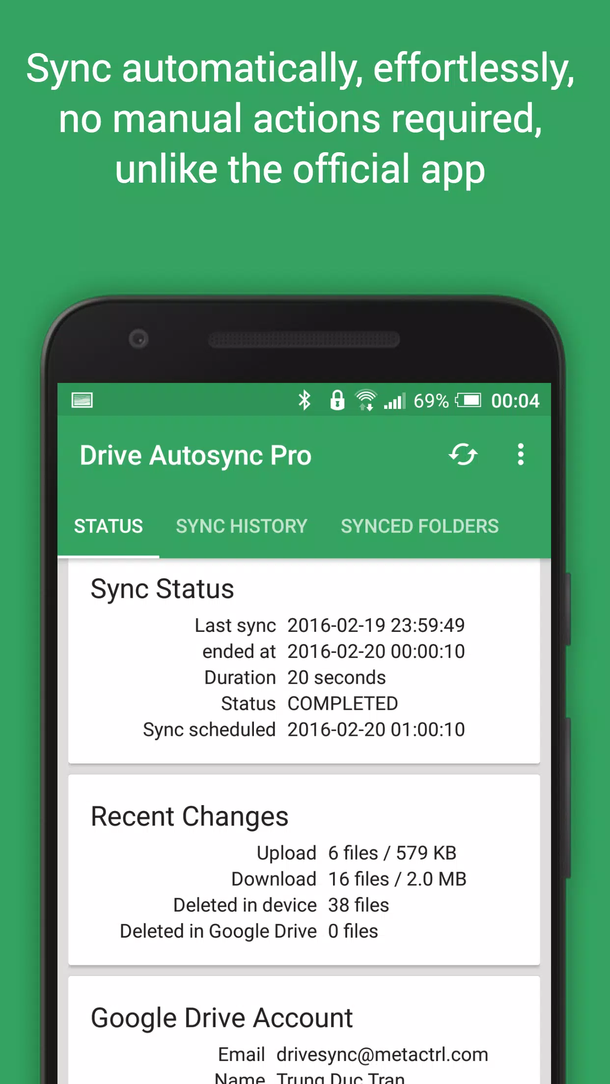 Autosync Ảnh chụp màn hình 2