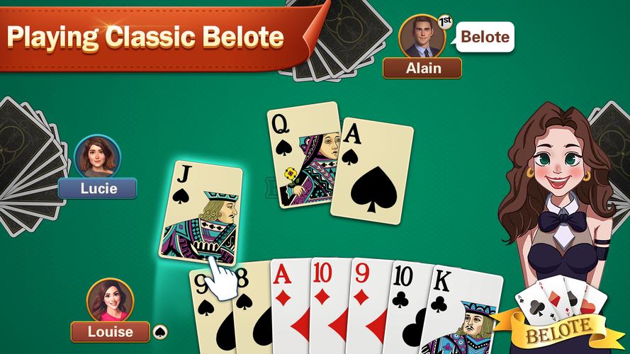 Belote Tangkapan skrin 1