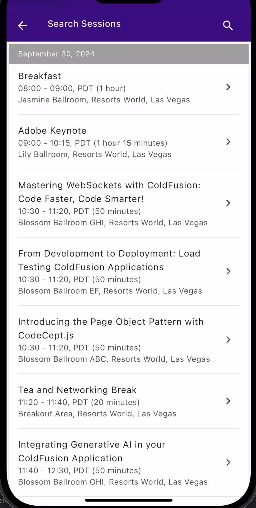 Adobe ColdFusion Summit 2024 Capture d'écran 3
