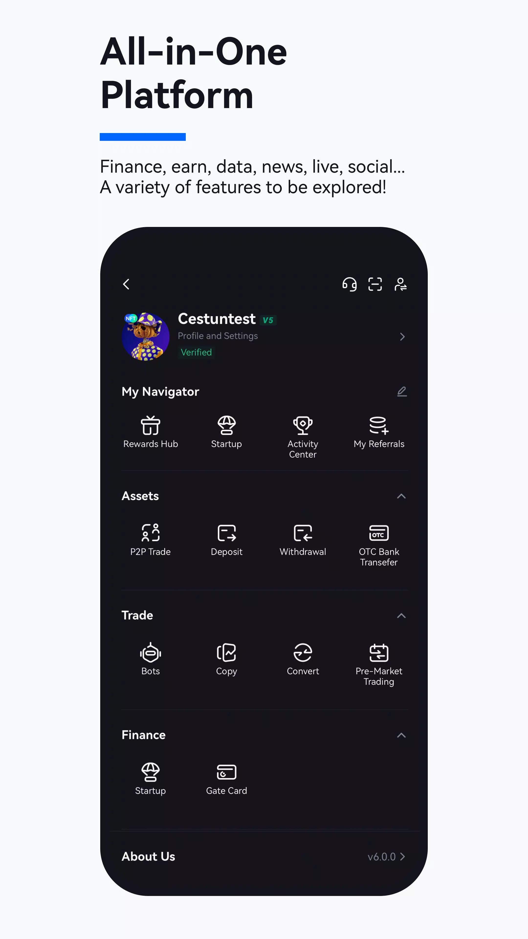 Gate.io - Bitcoin & Krypto Screenshot 4