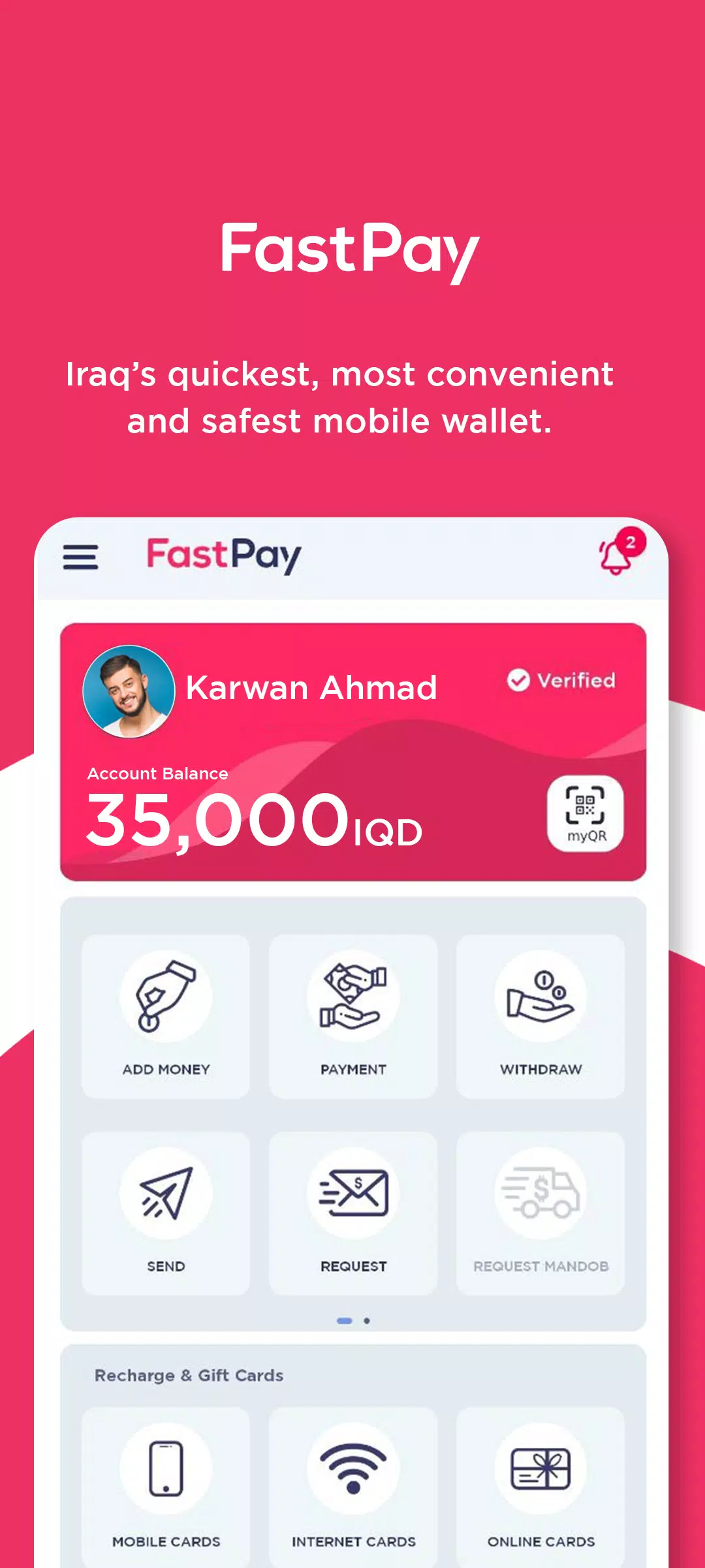 Schermata FastPay Wallet 1