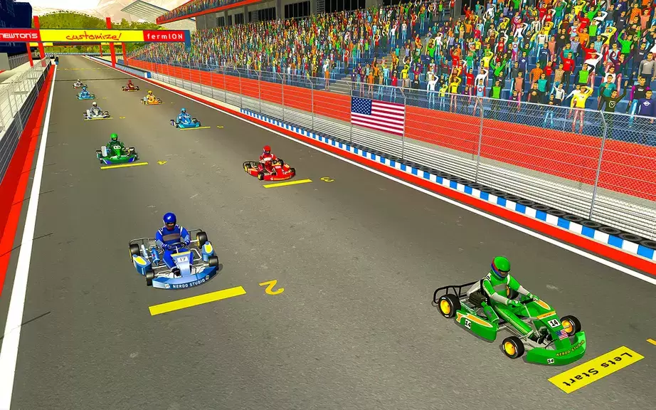 Go Kart Racing Games 3D Stunt Скриншот 4