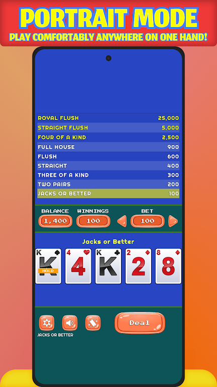Jacks or Better - Offline Screenshot 1