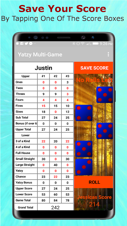 Yatzy Multi-Game Edition ဖန်သားပြင်ဓာတ်ပုံ 3