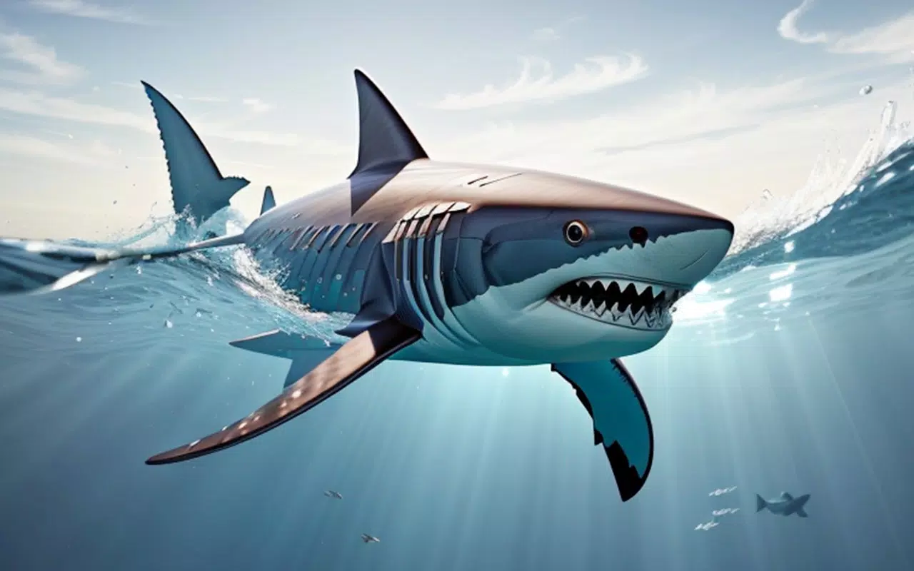 Angry Shark Attack Shark Game Captura de pantalla 1