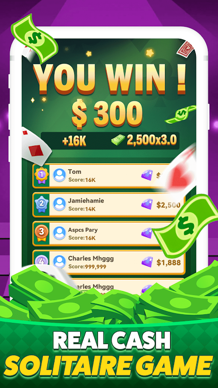 Solitaire Clash-Win Cash Captura de pantalla 3