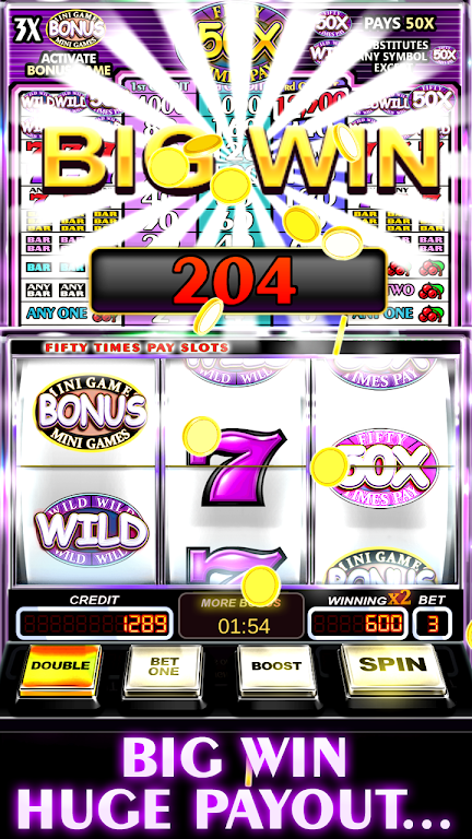 Free Slot Machine 50X Pay ဖန်သားပြင်ဓာတ်ပုံ 2