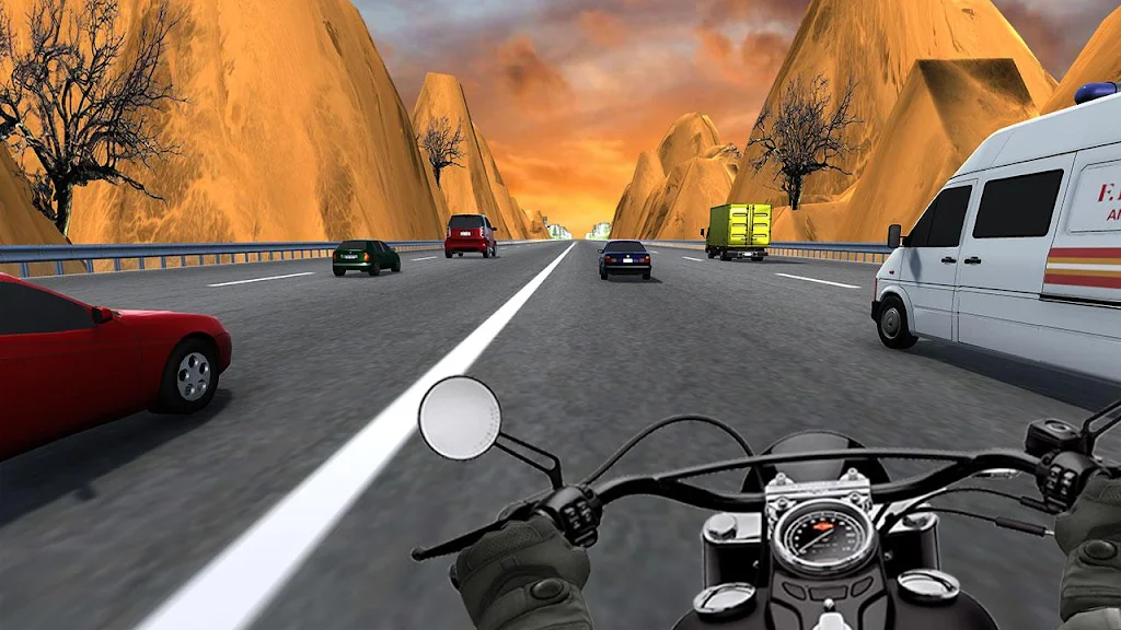 City Bike Traffic Race in Crowd Taxi 3D應用截圖第2張