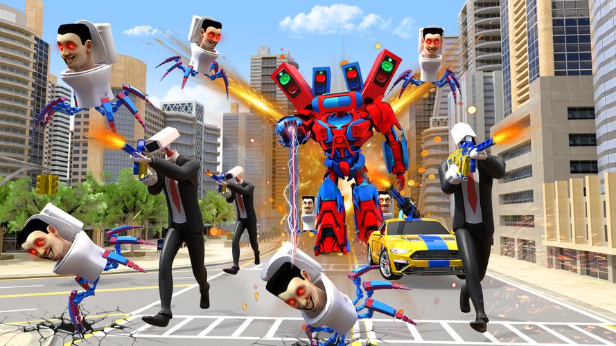 Toilet Monster Robot Games 스크린샷 2