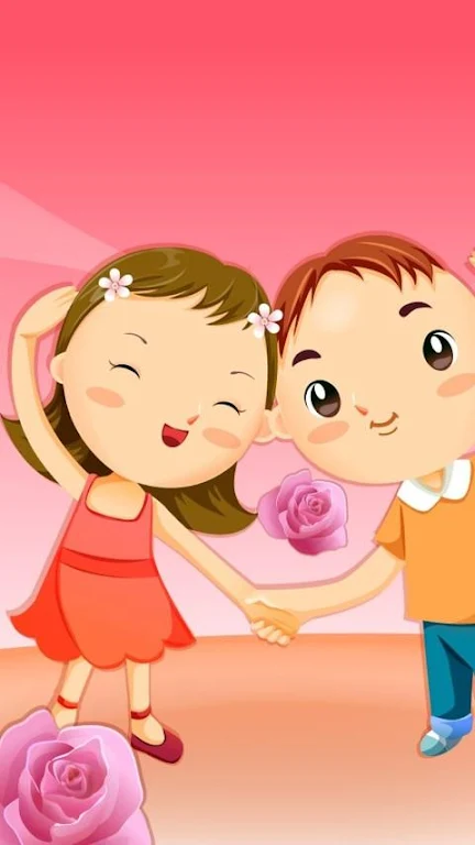 cartoon love wallpaper Screenshot 1