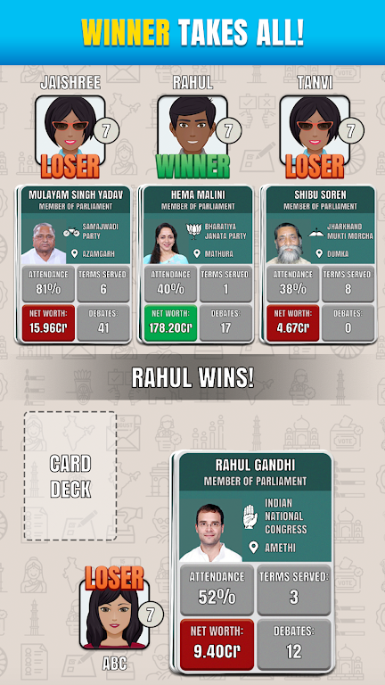 Rajneeti - Trump Card Game Ekran Görüntüsü 3