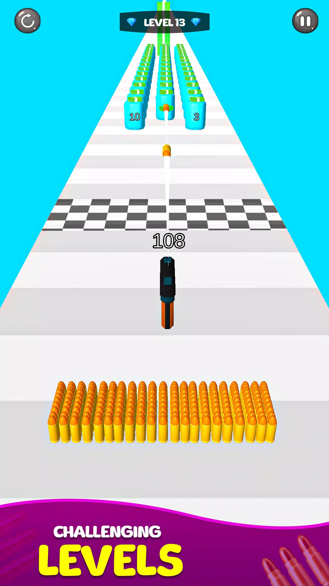 Merge Bullet Army Game Run 3D Ekran Görüntüsü 3