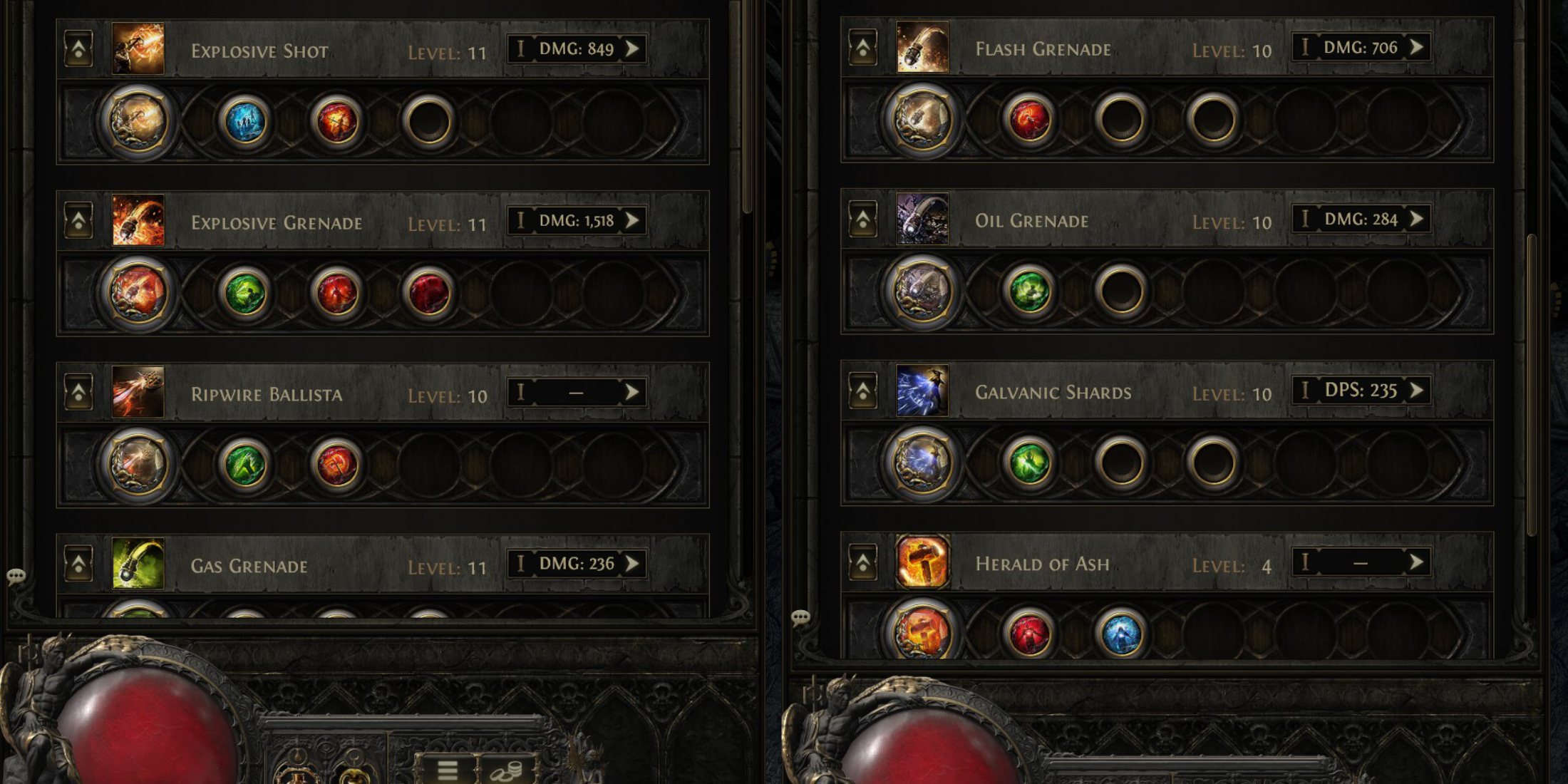 Image: Mercenary Skill Gem Choices