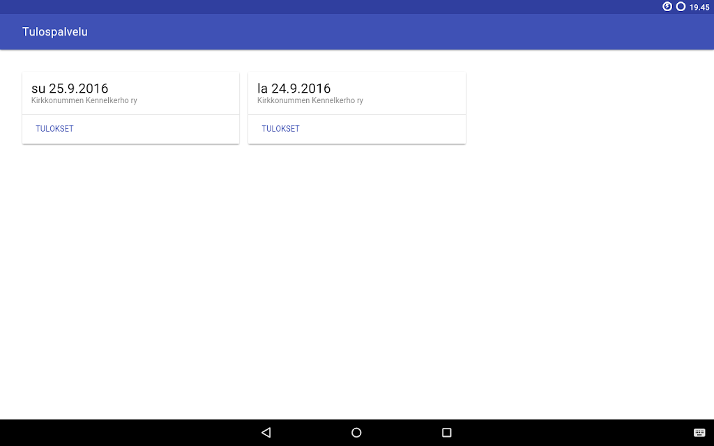 Agilitytulospalvelu Screenshot 3