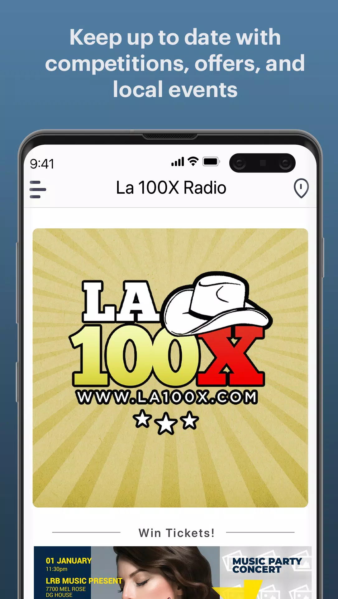 La 100X Radio Screenshot 1