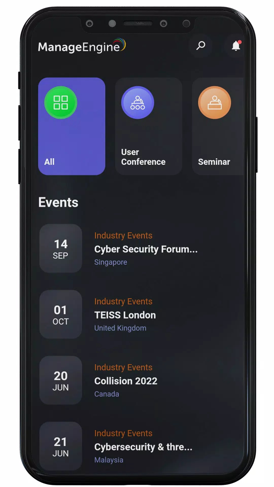 ManageEngine Events স্ক্রিনশট 2