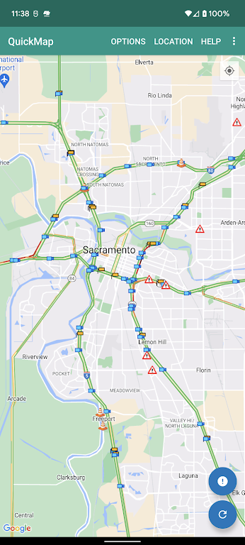 QuickMap ဖန်သားပြင်ဓာတ်ပုံ 1