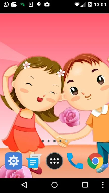 cartoon love wallpaper Screenshot 2