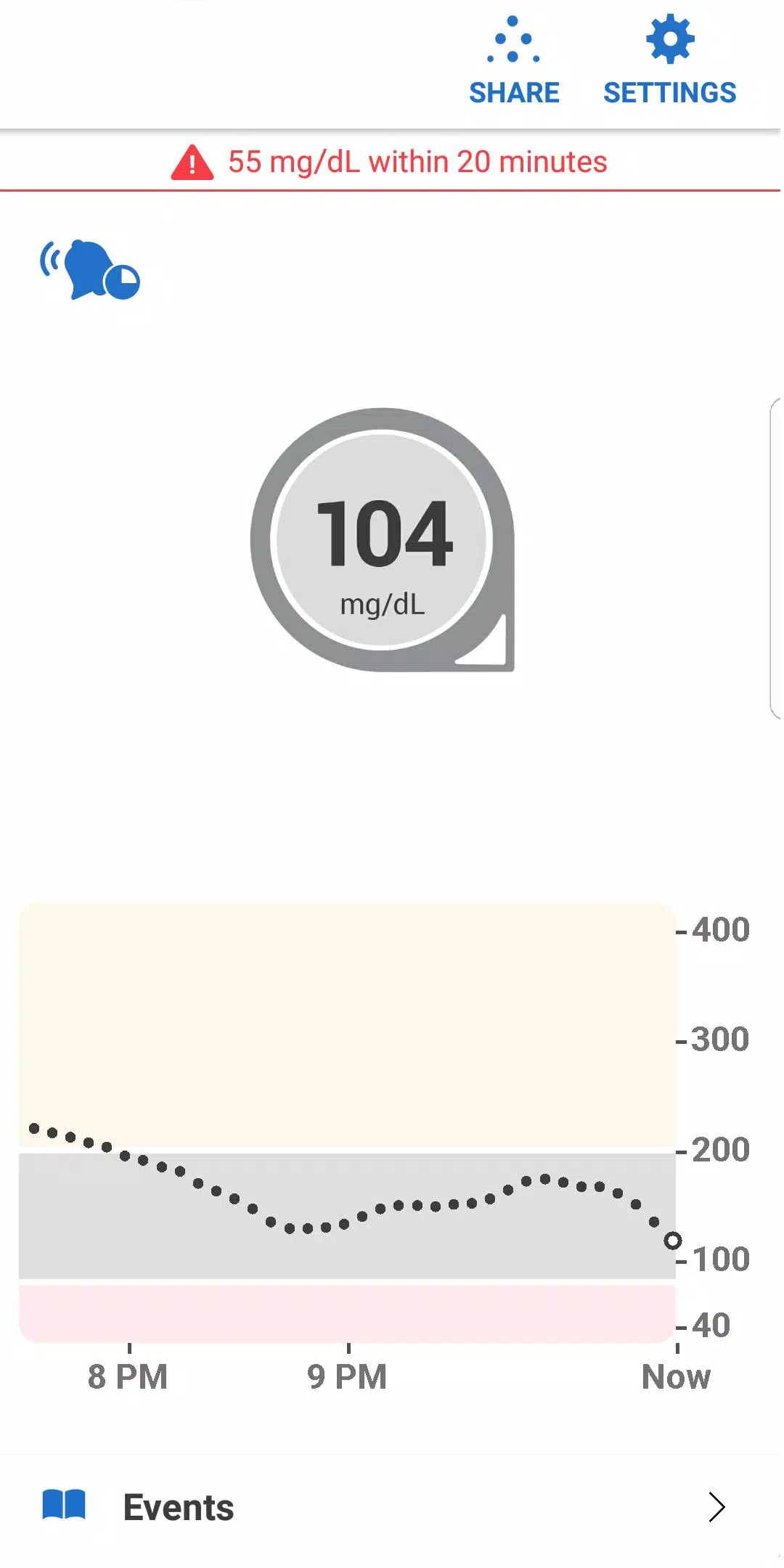 Dexcom G6 Captura de tela 3
