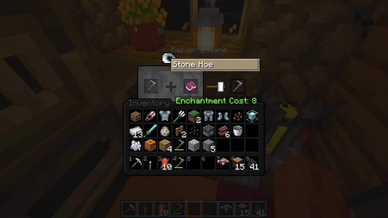 Minecraft'ta büyülü eşyaların onarılması