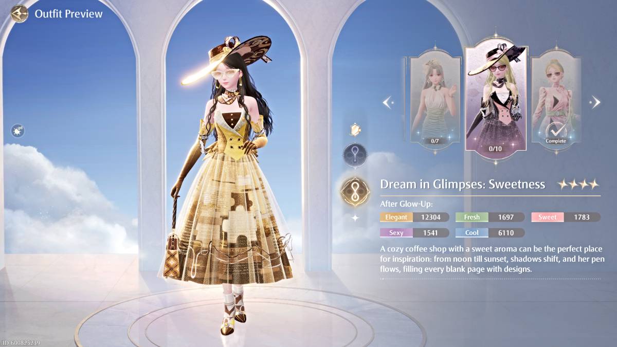 Dream in Glampses: Sweetness Outfit in Infinity Nikki
