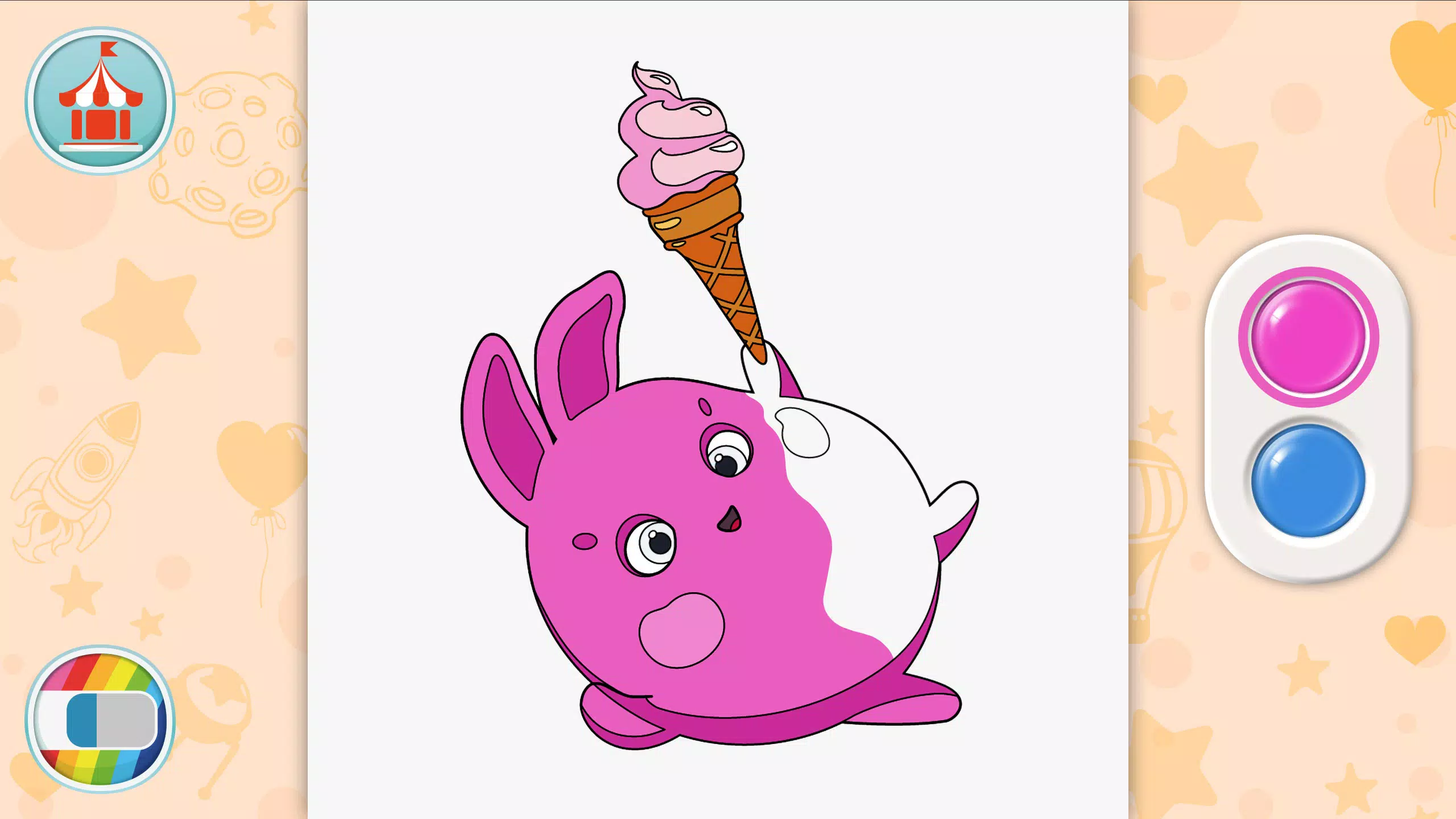 Sunny Bunnies: Coloring Book應用截圖第2張