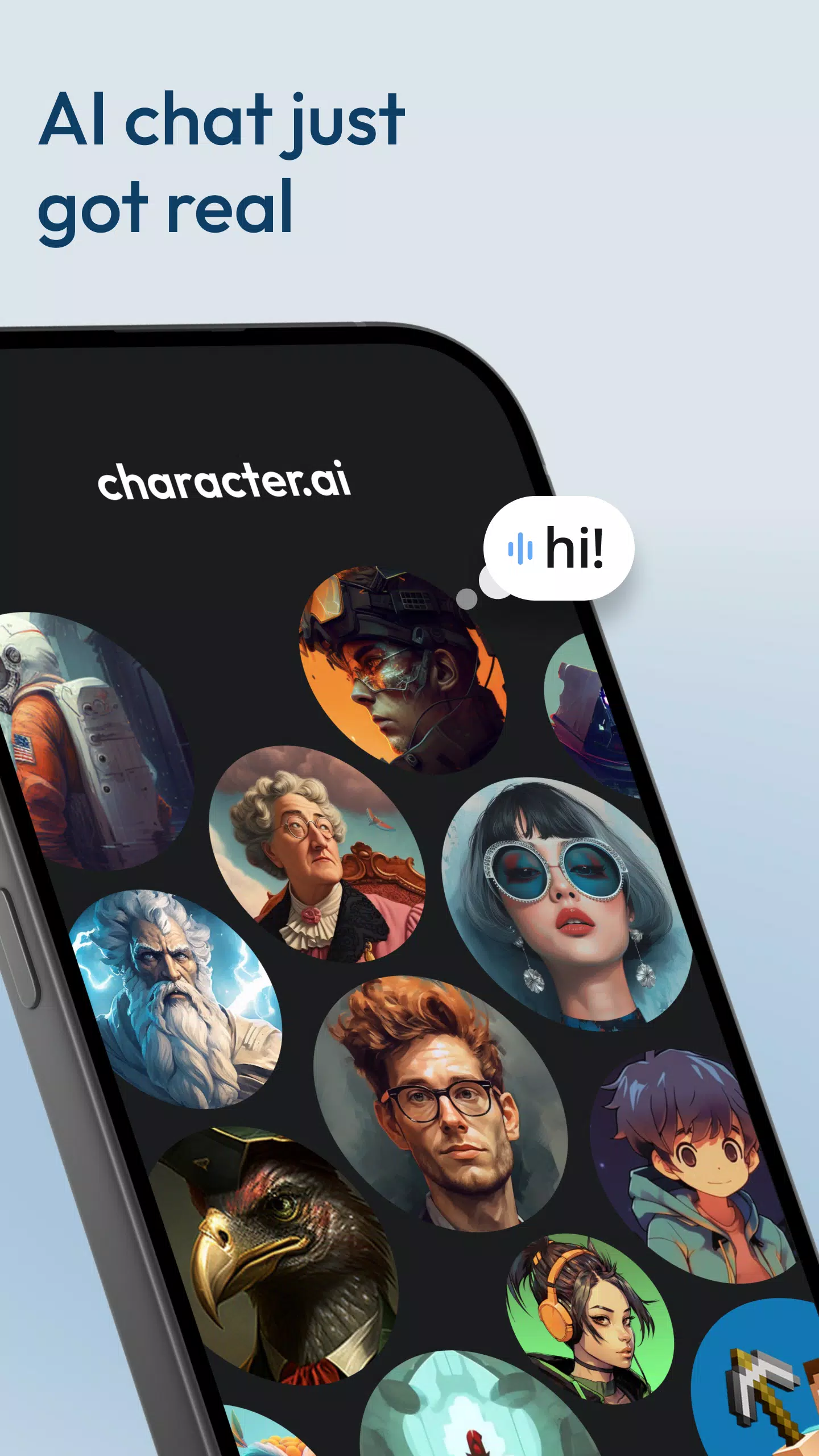 Schermata Character AI: Chat, Talk, Text 1