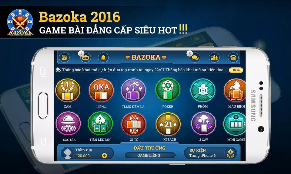 Bazoka - game bai online 2016 스크린샷 1