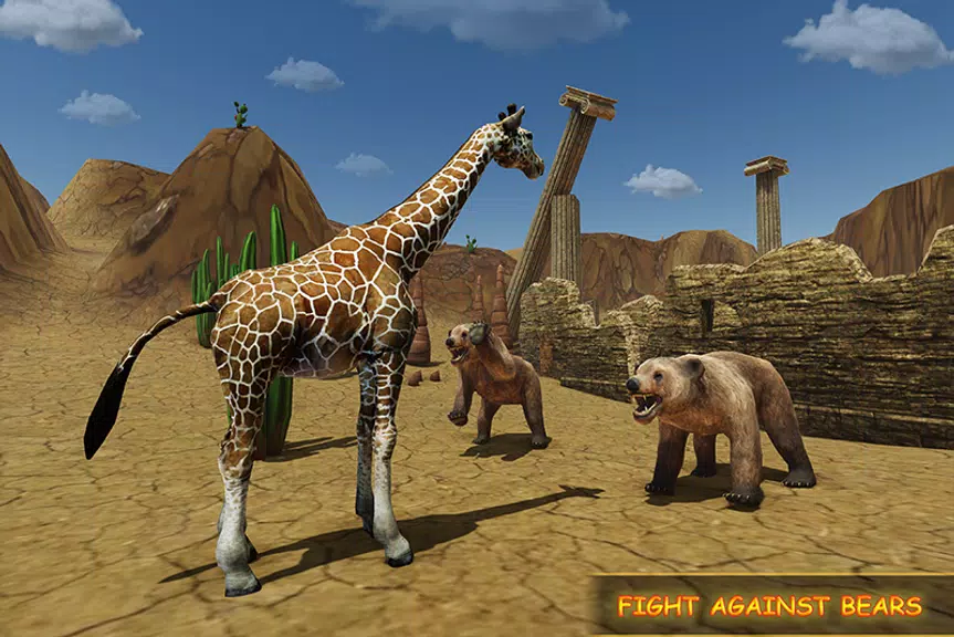 Giraffe Family Life Jungle Sim ภาพหน้าจอ 3