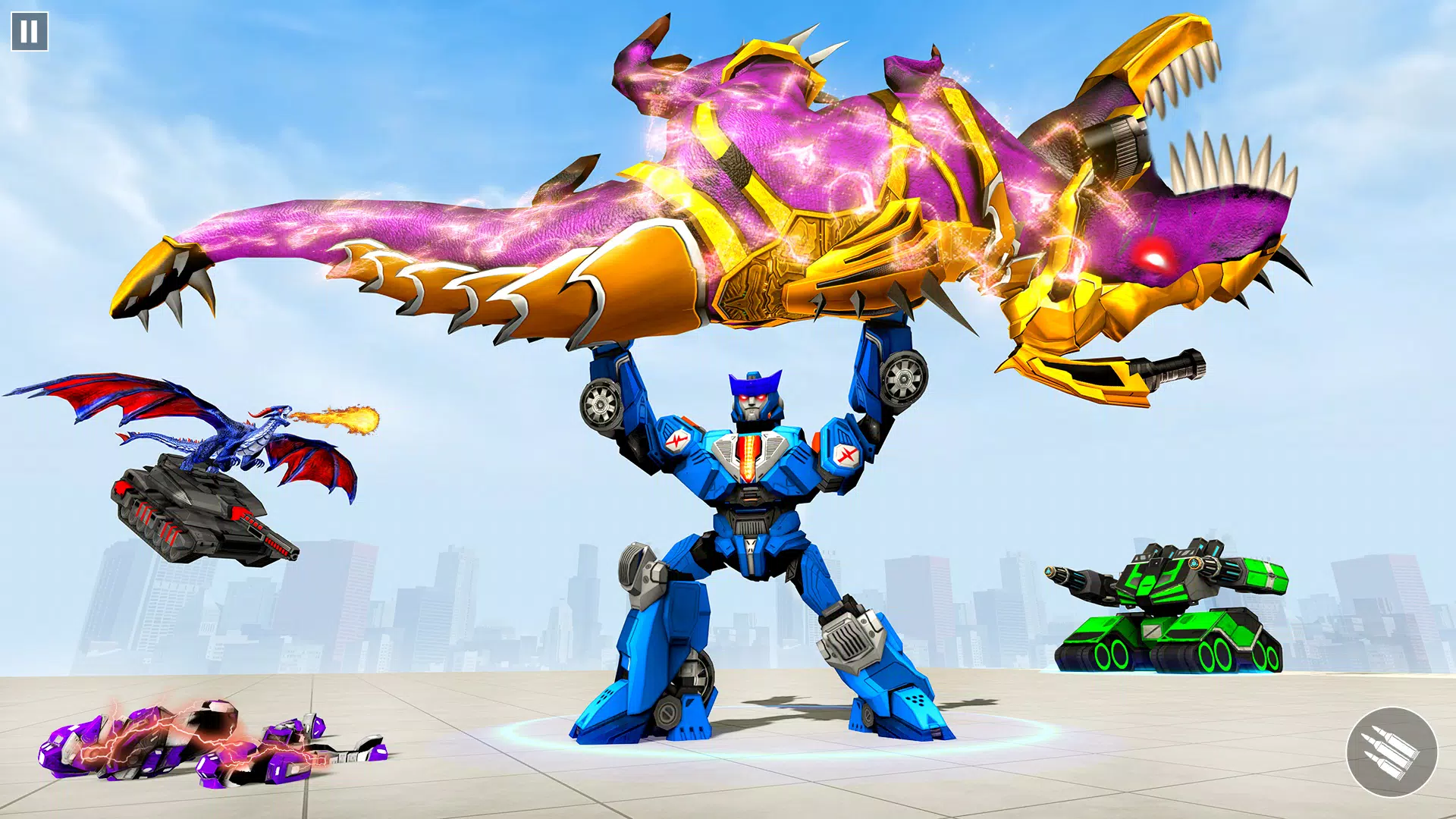 Dino Robot Car Transform Game Screenshot 4