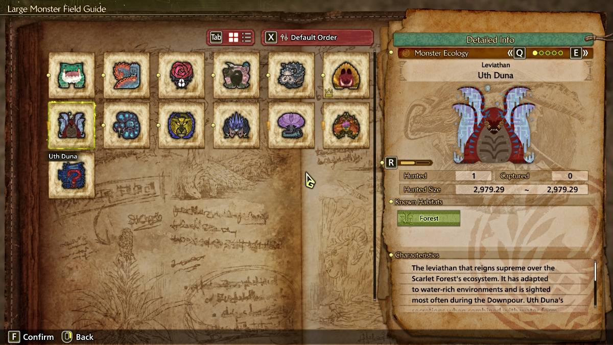 Uth Duna Field Guide Profiel in Monster Hunter Wilds